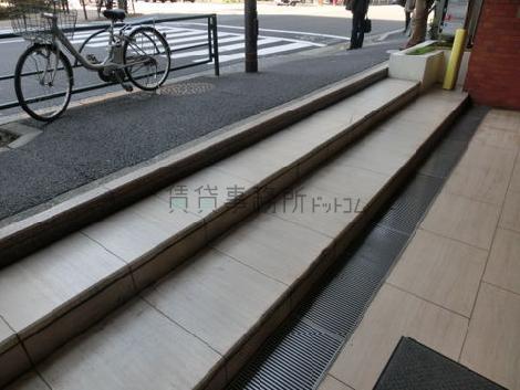 入り口に段差が２段あります