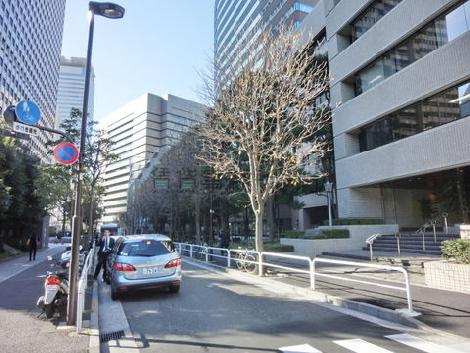 ビル前面の通りです