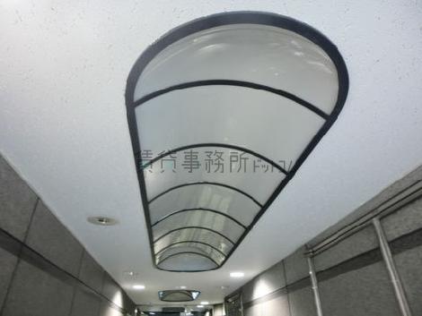 特殊な形をした天井部分です