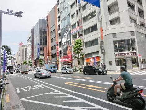 交通量が多い通りです