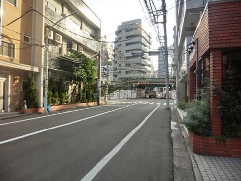 奥の陸橋は、山手線の線路です