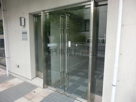 大きな手動のガラス扉