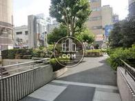 敷地内の植栽が前面の賑やかさを和らげてくれているようです
