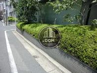 緑が多く植えられており、無機質な印象を緩和しています
