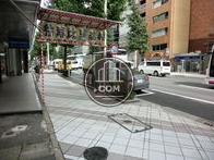 綺麗に舗装された歩道です
