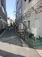 側面の通りは静かです