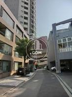 建物目の前に大きな木が植えられています