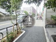 玄関前の歩道