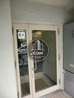 片開きのガラスドア、手動です