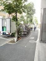 玄関前の街路樹が立ち並ぶエリア