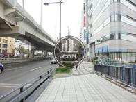 橋から前面道路を撮影