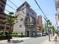 街路樹が点在します