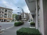 植栽の多い前面道路です