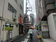 ビル側面の裏路地