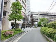 緑が多い背面通り