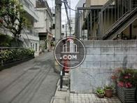 突き当たりは商店街です