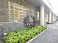 植木の整備された敷地内