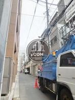 落ち着いた環境の前面通り