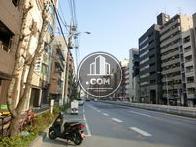 全面道路　目黒駅方面です