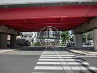 物件横の環七通りの横断歩道
