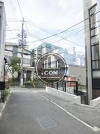 隣接する脇道奥からの景観