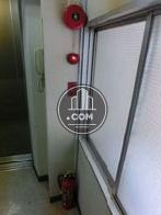 消火器と警報機です