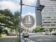 対面エリアに皇居の敷地