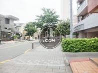 開放感のある歩道です