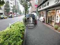 綺麗に舗装された歩道です