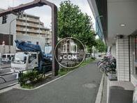 ゆとりのある歩道です