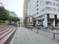 隣接する広い歩道