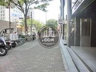 正面玄関前の歩道です。とても綺麗な環境です