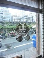 見通しの良いガラス扉