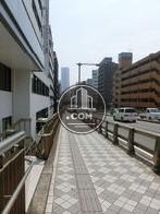 ゆったりとした歩道空間
