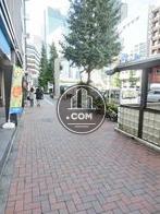 玄関前の幅広い歩道