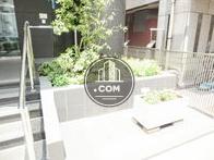 入口脇には植栽が植えられています