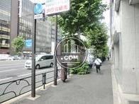 街路樹のある玄関前通り