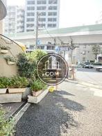 幅広い歩道