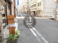 幅広い前面道路