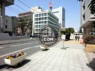 お花がレイアウトされた歩道