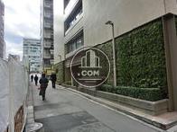 外観壁面に施してある緑地部分