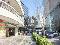 歩道にきれいな植栽が配置されています