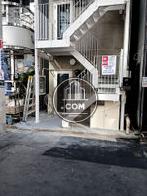 階段手摺に看板設置可能