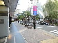 綺麗に舗装された歩道が玄関前に展開されています
