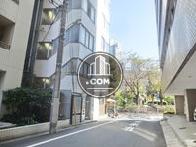 隣接する脇道奥からの見え方