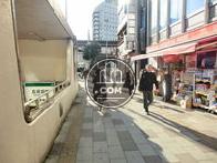 前面は舗装された歩道になっております
