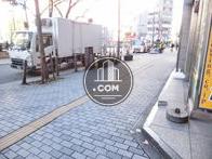 幅広い歩道