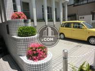 正面に駐車スペースが設けられています