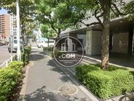 前面の歩道です