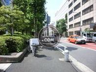 向い側の敷地にも緑が多くあります